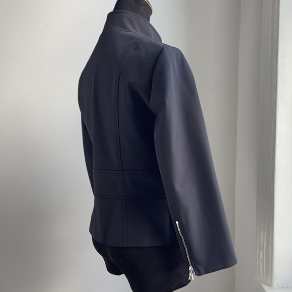 Per se black high collar buttoned jacket - Picture 4 of 9